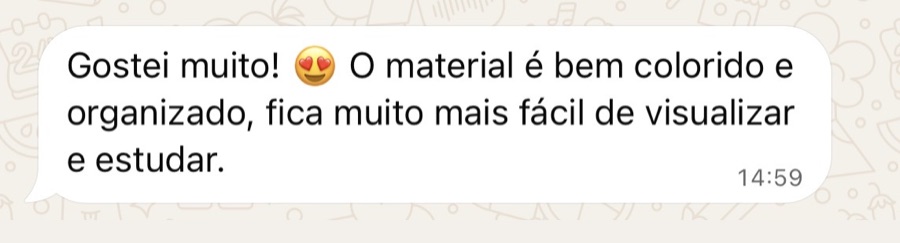Depoimento de aluno